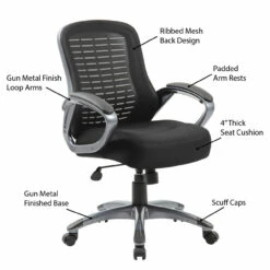 OfficeSource Lattice Collection Ribbed, High Back Mesh Task Chair With Fabric Seat 19 OfficeSource Lattice Collection Ribbed, High Back Mesh Task Chair With Fabric Seat -COE DISTRIBUTING Shop nor 05ad2qmalbk INFO 37868.1645033353