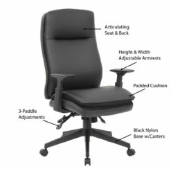OfficeSource | Obsidian | High Back Executive Task Chair -COE DISTRIBUTING Shop nor 05ag2qhebk INFO 05451.1644512837