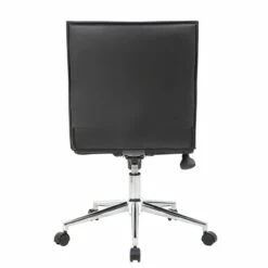 OfficeSource | Ridge | Executive Mid Back Armless, Ribbed Back Task Chair W/Chrome Base -COE DISTRIBUTING Shop nor 05rg2qmavbk 04 03800.1666737477