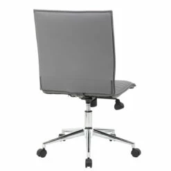 OfficeSource | Ridge | Executive Mid Back Armless, Ribbed Back Task Chair W/Chrome Base -COE DISTRIBUTING Shop nor 05rg2qmavgr 03 61616.1666737477