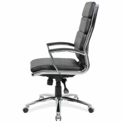 OfficeSource | Merak Collection | Executive High Woven Back Chair With Chrome Frame -COE DISTRIBUTING Shop nor 1501wvbk 06 65616.1641822983