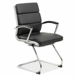 OfficeSource | Merak | Executive Guest Sled Base With Chrome Frame -COE DISTRIBUTING Shop nor 1509vbk 01 86234.1703103493