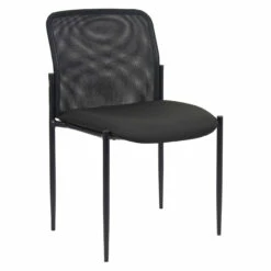 OfficeSource | Crossway | Armless Side Chair With Black Frame - Fabric