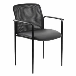 OfficeSource | Crossway | Side Chair With Arms & Black Frame