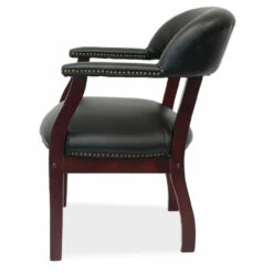 OfficeSource | Lancaster | Guest Chair With Mahogany Frame - 26"D -COE DISTRIBUTING Shop nor 271vbk 06 92061.1660607371