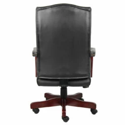 OfficeSource | Lancaster | Executive High Back Swivel With Mahogany Frame -COE DISTRIBUTING Shop nor 294vbk 04 29982.1660607226