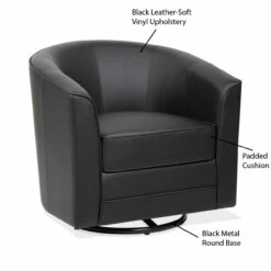 OfficeSource | Round | Swivel Club Chair -COE DISTRIBUTING Shop nor 3385vbk 09 29500.1641826041