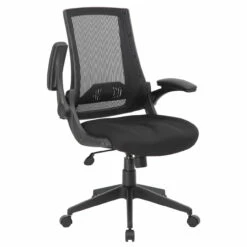 OfficeSource Pennington Collection Flip Arm Mesh Back Task Chair With Black Frame -COE DISTRIBUTING Shop nor 678bk 01 1 41155.1641824846