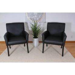 OfficeSource | Bowery | Retro Style Guest Chair With Wood Legs -COE DISTRIBUTING Shop nor 6909vbk 12 1 90846.1664208791