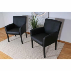 OfficeSource | Bowery | Retro Style Guest Chair With Wood Legs -COE DISTRIBUTING Shop nor 6909vbk 12 29578.1664208791