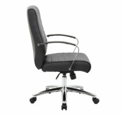 OfficeSource | Studio | Mid Back Chair With Chrome Frame -COE DISTRIBUTING Shop nor 696vbk 02 60554.1668620038