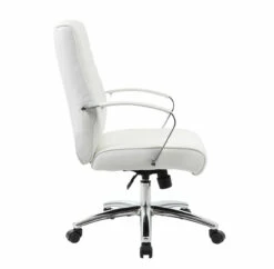 OfficeSource | Studio | Mid Back Chair With Chrome Frame -COE DISTRIBUTING Shop nor 696wht 02 11002.1668620038
