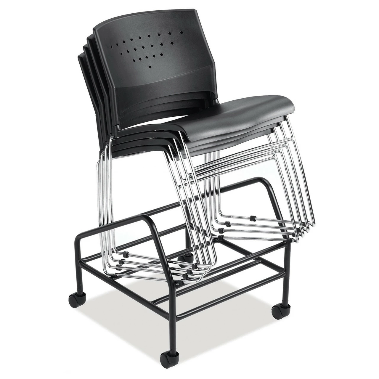 OfficeSource | Tower | Stackable Side Chair With Chrome Frame 8 OfficeSource | Tower | Stackable Side Chair With Chrome Frame - Image 6