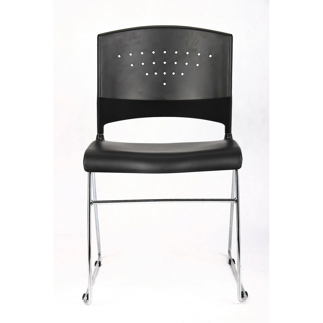 OfficeSource | Tower | Stackable Side Chair With Chrome Frame 6 OfficeSource | Tower | Stackable Side Chair With Chrome Frame - Image 4