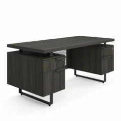 OfficeSource | Palisades | Double Pedestal Desk - 66" X 30"