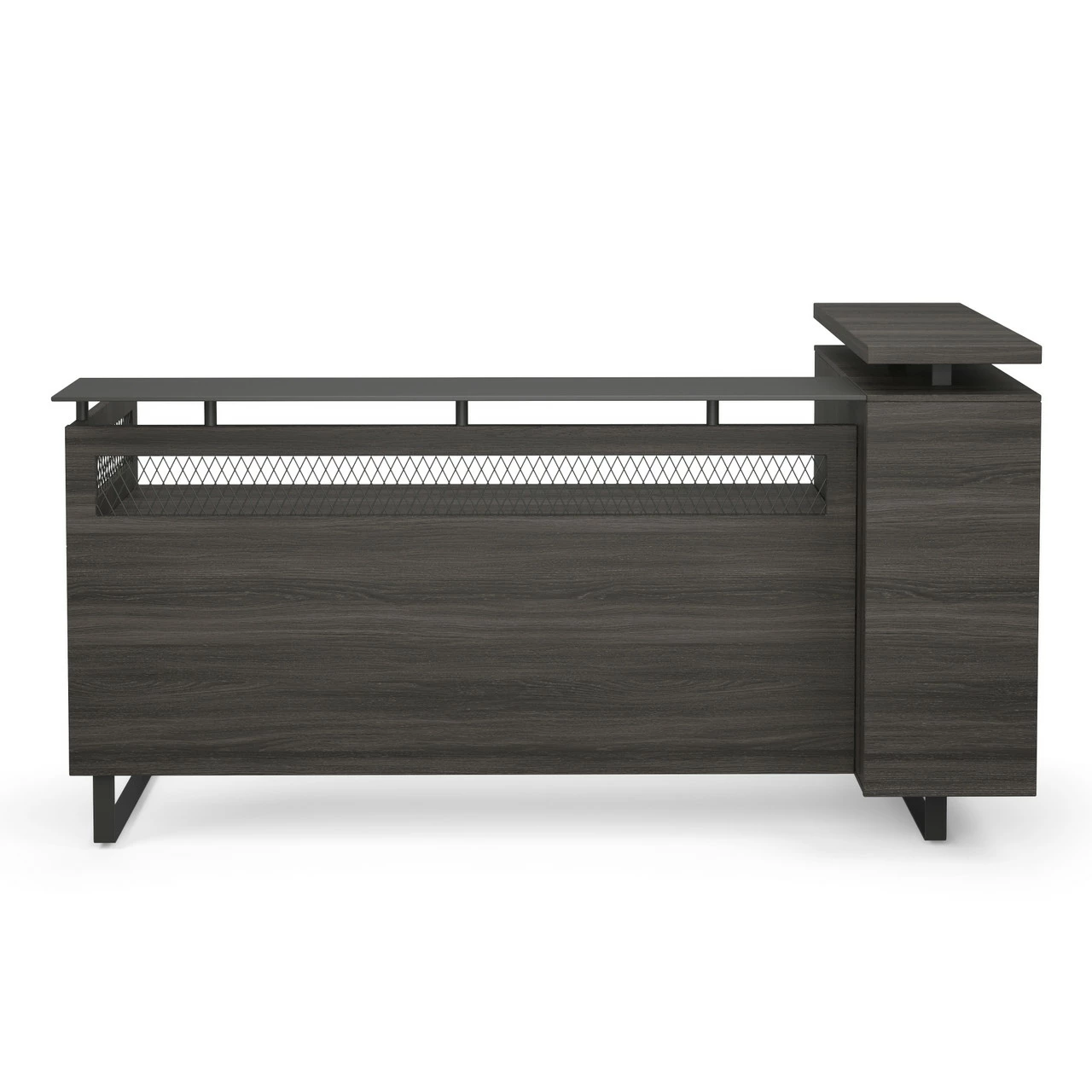 OfficeSource | Palisades Collection | Right Reception Desk With Glass Transaction Top 5 OfficeSource | Palisades Collection | Right Reception Desk With Glass Transaction Top - Image 3