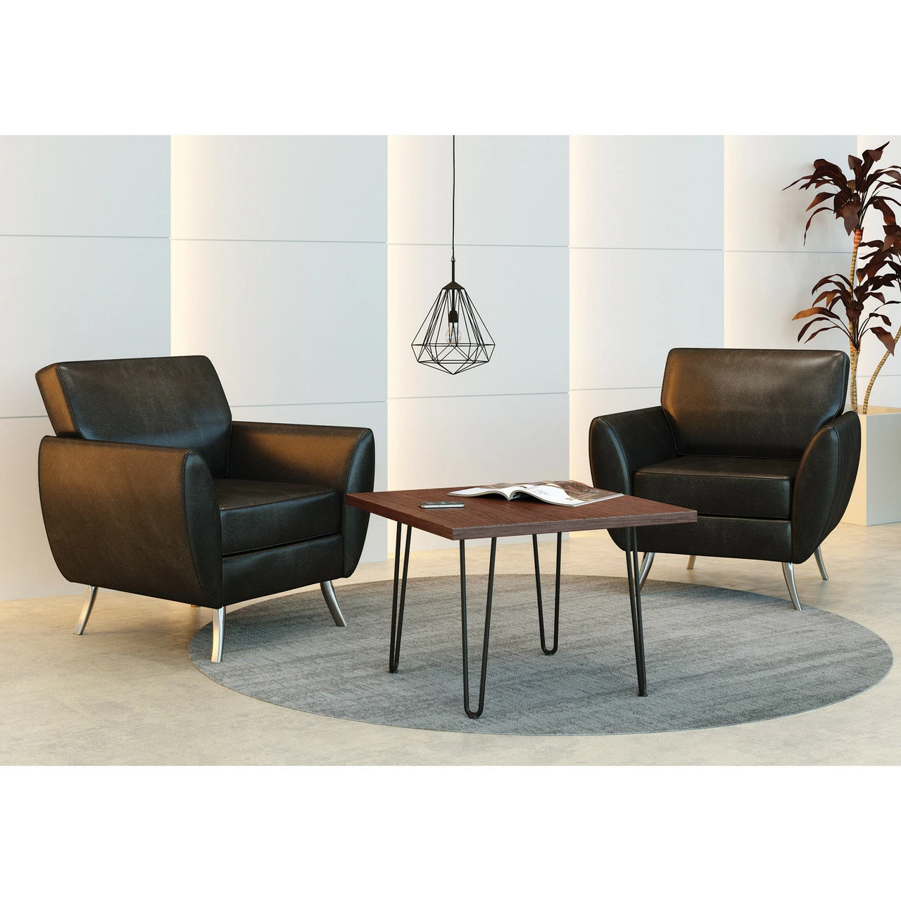 OfficeSource Conference/Multi-Purpose Tables 18" High Hairpin Leg 5 OfficeSource Conference/Multi-Purpose Tables 18" High Hairpin Leg - Image 3