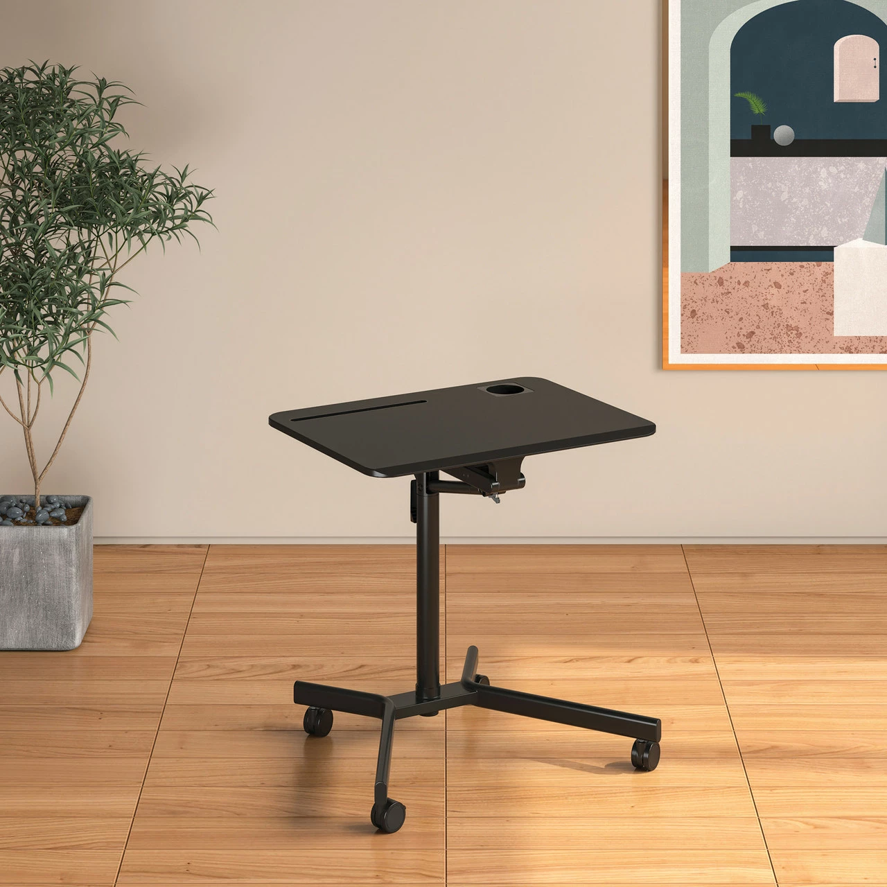 OfficeSource | Any Space WFH | Mobile Pneumatic Height Adjustable Table 13 OfficeSource | Any Space WFH | Mobile Pneumatic Height Adjustable Table - Image 11
