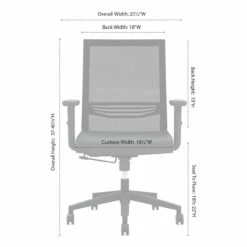 OfficeSource | Oslo | Mid-Back Mesh Task Chair With Adjustable Arms -COE DISTRIBUTING Shop oslo1 36330.1679405541