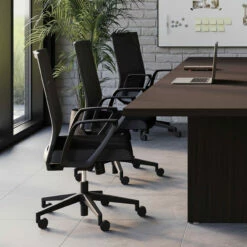 OfficeSource | Oslo | Mid-Back Mesh Conference Chair With Fixed Arms -COE DISTRIBUTING Shop oslo laminate lifestyle 22289.1698420203