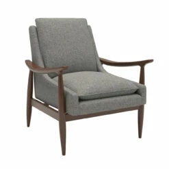 OfficeSource Mira Wood Arm Upholstered Lounge Chair -COE DISTRIBUTING Shop osrl3001cr 01 99359.1701273456