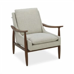 OfficeSource Mira Wood Arm Upholstered Lounge Chair -COE DISTRIBUTING Shop osrl3001pb 01 15589.1701445500 1