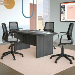 OfficeSource | Prisma | Mesh Back Task Chair With Black Frame And Base -COE DISTRIBUTING Shop per 21155nsgr 12 33574.1646677413