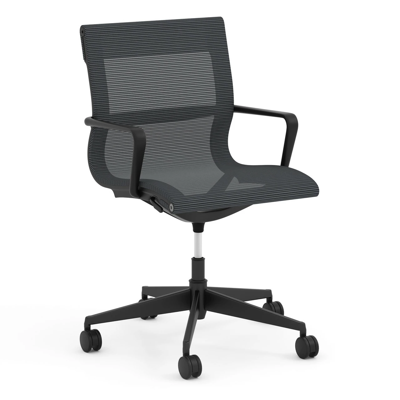 OfficeSource | Franklin Collection | Mesh Swivel Chair With Black Frame 4 OfficeSource | Franklin Collection | Mesh Swivel Chair With Black Frame - Image 2