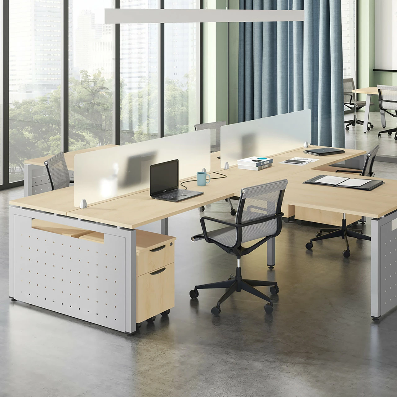 OfficeSource | Franklin Collection | Mesh Swivel Chair With Black Frame 16 OfficeSource | Franklin Collection | Mesh Swivel Chair With Black Frame - Image 14