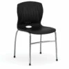 OfficeSource Slash Collection Armless Guest Stack Chair With Chrome Frame -COE DISTRIBUTING Shop per 3040plbk 01 91700.1641917029