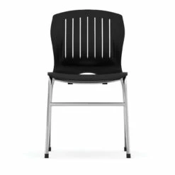 OfficeSource Slash Collection Armless Guest Stack Chair With Chrome Frame -COE DISTRIBUTING Shop per 3040plbk 08 95630.1641917030
