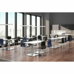 OfficeSource Slash Collection Armless Guest Stack Chair With Chrome Frame -COE DISTRIBUTING Shop per 3040plbk 12 16810.1641917028