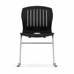 OfficeSource Slash Collection Armless Sled Base Stack Chair With Chrome Frame -COE DISTRIBUTING Shop per 3040sbbk 08 18316.1641917138