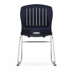 OfficeSource Slash Collection Armless Sled Base Stack Chair With Chrome Frame -COE DISTRIBUTING Shop per 3040sbbl 04 80545.1641917138