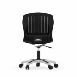 OfficeSource Slash Collection Armless Poly Swivel Chair With Chrome Frame -COE DISTRIBUTING Shop per 3040ssbk 04 75081.1644266425