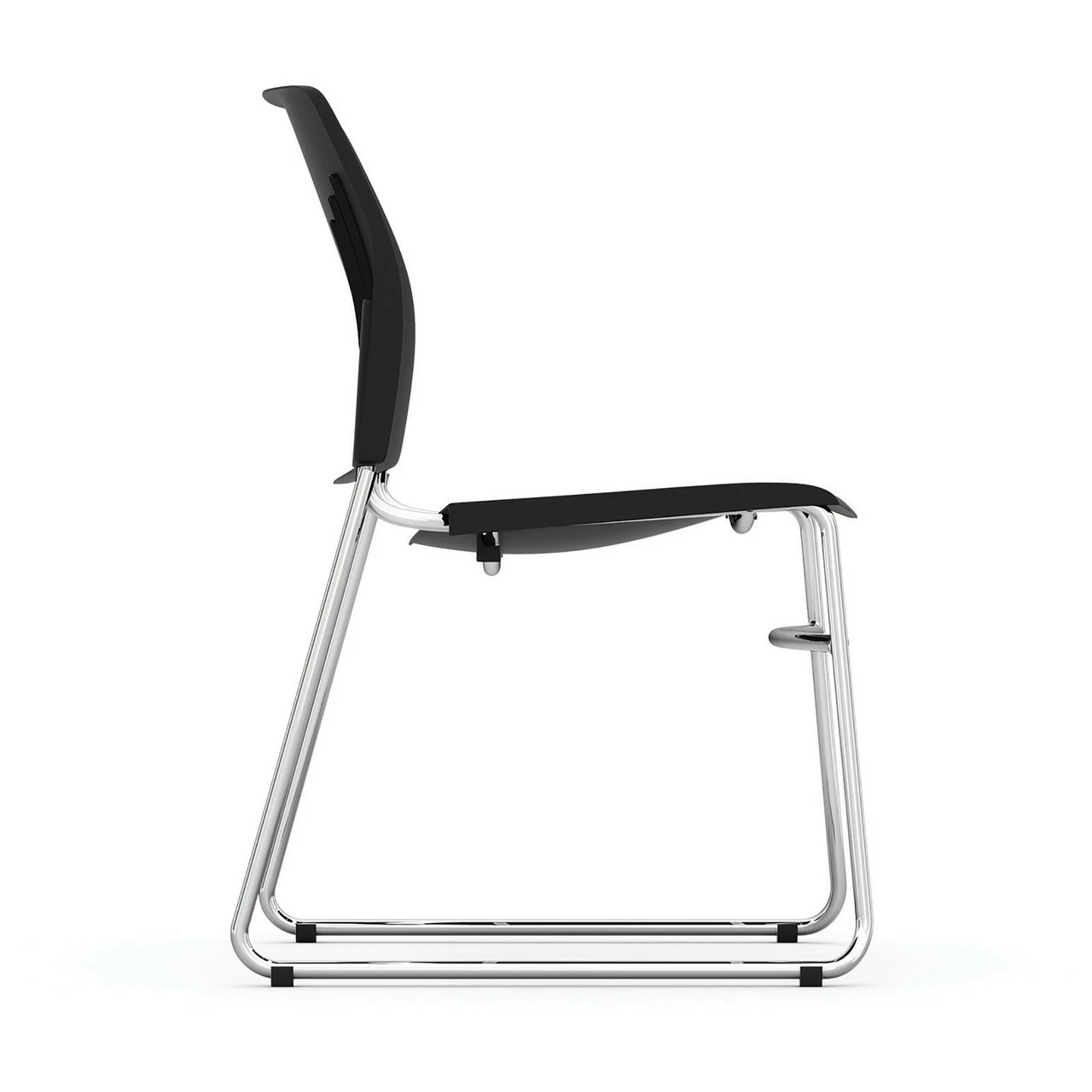 OfficeSource Stacked Seating Armless Stackable Side Chair With Chrome Frame 5 OfficeSource Stacked Seating Armless Stackable Side Chair With Chrome Frame - Image 3