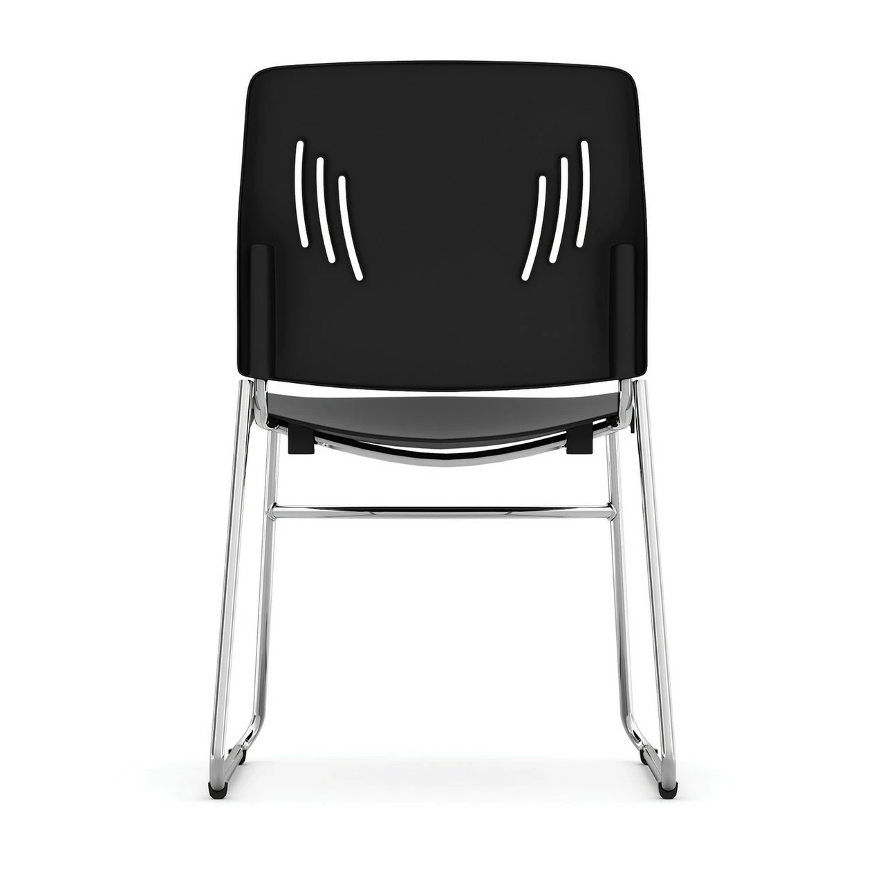 OfficeSource Stacked Seating Armless Stackable Side Chair With Chrome Frame 6 OfficeSource Stacked Seating Armless Stackable Side Chair With Chrome Frame - Image 4
