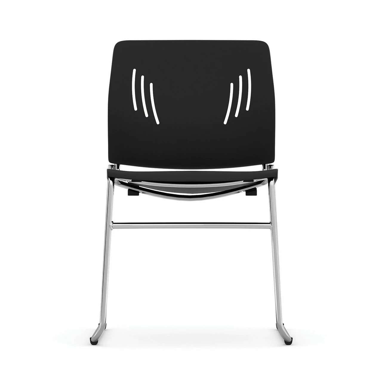 OfficeSource Stacked Seating Armless Stackable Side Chair With Chrome Frame 7 OfficeSource Stacked Seating Armless Stackable Side Chair With Chrome Frame - Image 5