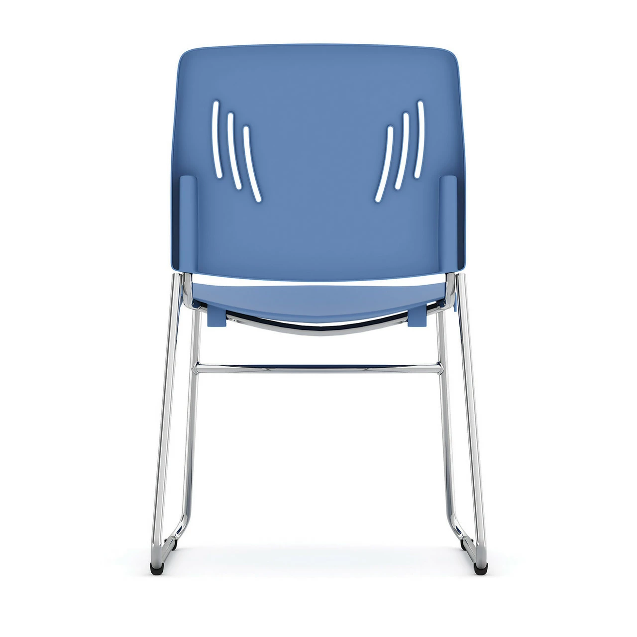 OfficeSource Stacked Seating Armless Stackable Side Chair With Chrome Frame 9 OfficeSource Stacked Seating Armless Stackable Side Chair With Chrome Frame - Image 7