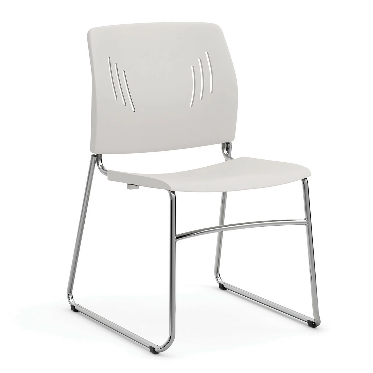 OfficeSource Stacked Seating Armless Stackable Side Chair With Chrome Frame 11 OfficeSource Stacked Seating Armless Stackable Side Chair With Chrome Frame - Image 9
