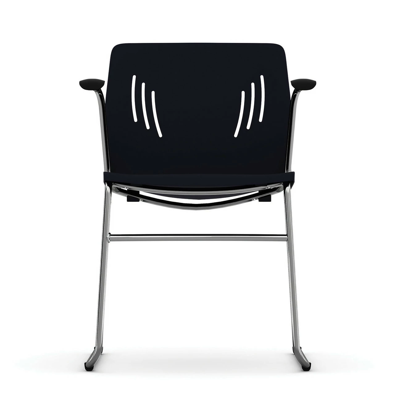 OfficeSource Stacked Seating Stackable Side Chair With Chrome Frame 6 OfficeSource Stacked Seating Stackable Side Chair With Chrome Frame - Image 4