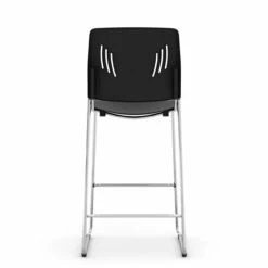 OfficeSource Rise Stool Polyurethane Stool With Footrest And Chrome Base 22 OfficeSource Rise Stool Polyurethane Stool With Footrest And Chrome Base -COE DISTRIBUTING Shop per 3085stoolbk 04 69710.1646771998