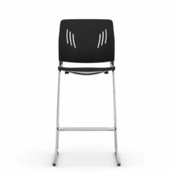 OfficeSource Rise Stool Polyurethane Stool With Footrest And Chrome Base 23 OfficeSource Rise Stool Polyurethane Stool With Footrest And Chrome Base -COE DISTRIBUTING Shop per 3085stoolbk 08 98743.1646771998