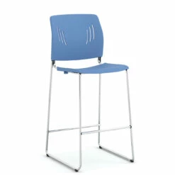 OfficeSource Rise Stool Polyurethane Stool With Footrest And Chrome Base 24 OfficeSource Rise Stool Polyurethane Stool With Footrest And Chrome Base -COE DISTRIBUTING Shop per 3085stoolbl 01 69381.1646771998