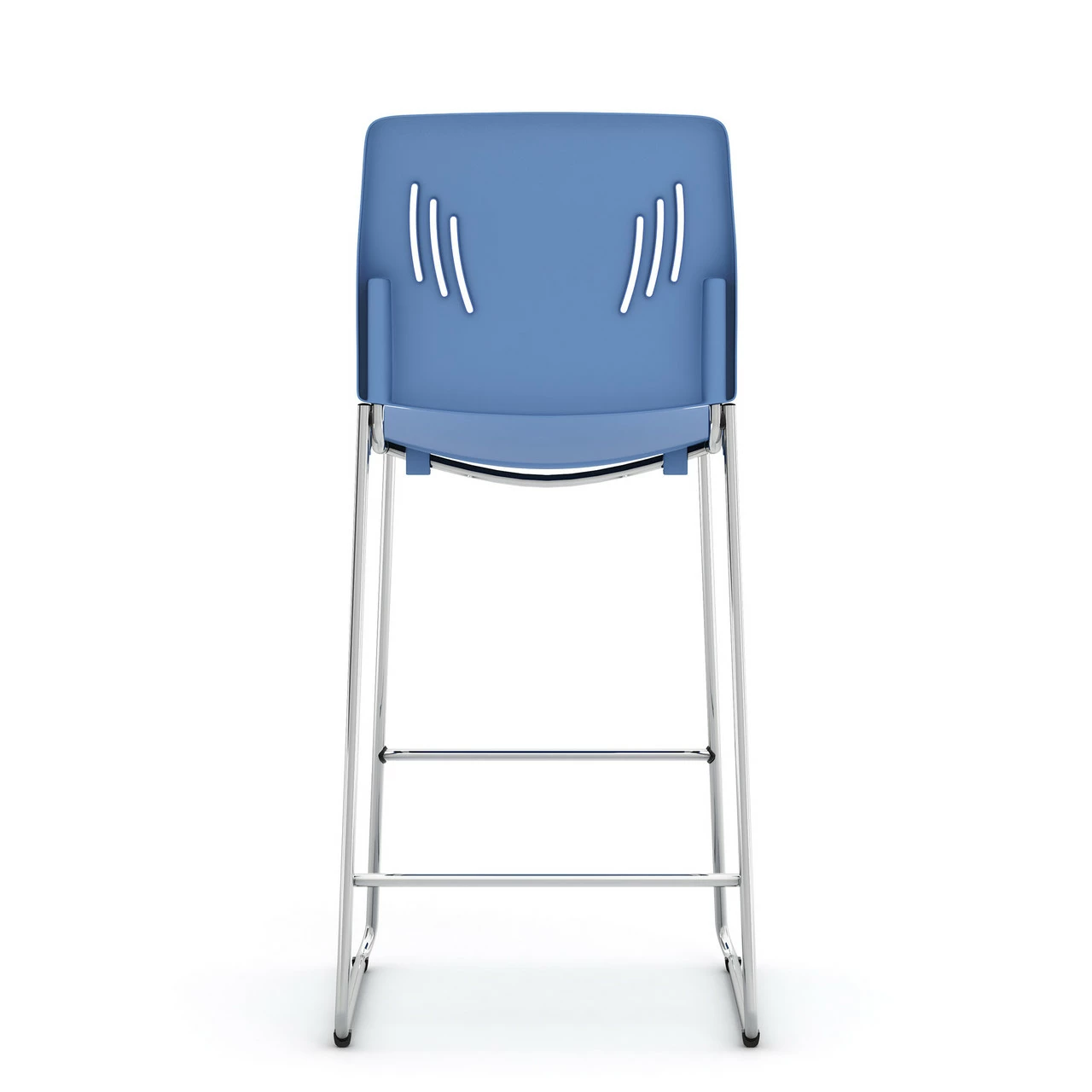 OfficeSource Rise Stool Polyurethane Stool With Footrest And Chrome Base 9 OfficeSource Rise Stool Polyurethane Stool With Footrest And Chrome Base - Image 7