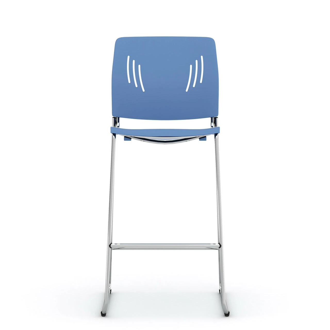 OfficeSource Rise Stool Polyurethane Stool With Footrest And Chrome Base 10 OfficeSource Rise Stool Polyurethane Stool With Footrest And Chrome Base - Image 8