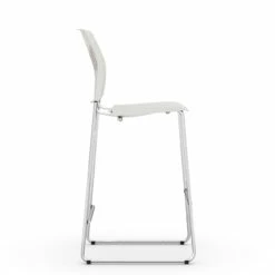OfficeSource Rise Stool Polyurethane Stool With Footrest And Chrome Base 32 OfficeSource Rise Stool Polyurethane Stool With Footrest And Chrome Base -COE DISTRIBUTING Shop per 3085stoolwh 02 57098.1646771998