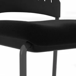 OfficeSource Aero Collection Armless Guest Or Side Chair With Black Fabric Seat And Titanium Frame -COE DISTRIBUTING Shop per 3220tgfbk 10 98074.1646764825