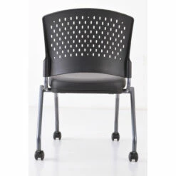 OfficeSource | Perch | Armless Nesting Chair With Casters, Titanium Frame -COE DISTRIBUTING Shop per 3274tnsabk 04 44802.1668644471