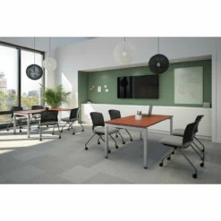 OfficeSource | Perch | Armless Nesting Chair With Casters, Titanium Frame -COE DISTRIBUTING Shop per 3274tnsanp 12 99429.1668644471
